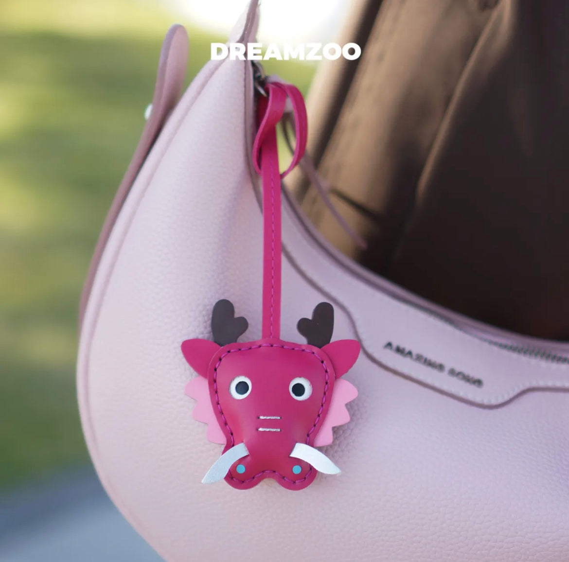 Customized 30-day shipment Dragon zodiac New Year 2024 pendant key ring bag hanging key pendant leather goods original handmade custom leather products