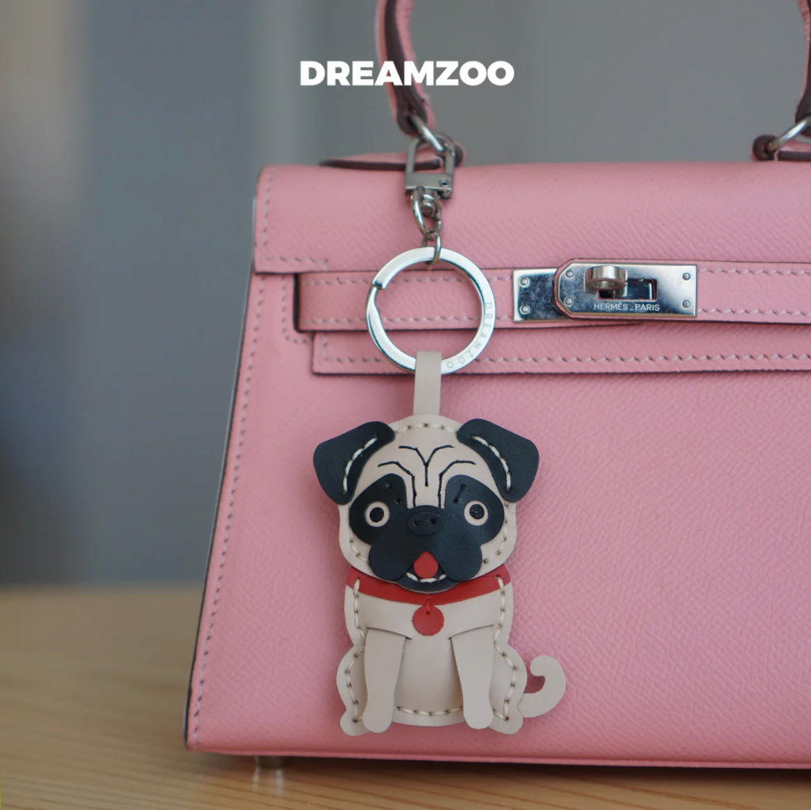 Custom 30-Day Shipping Pug Pendant Pug Keychain Dog Accessories Handmade Custom