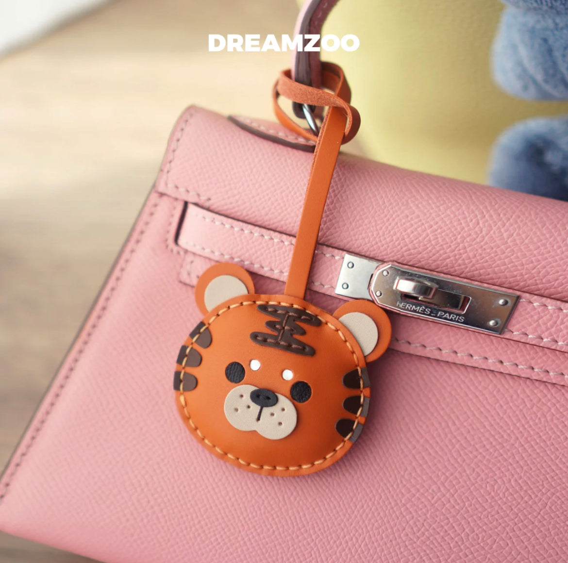 Custom 30-Day Shipping Tiger Car Keychain Pendant Charm Zodiac Accessories Cute Cowhide Original Handmade Custom