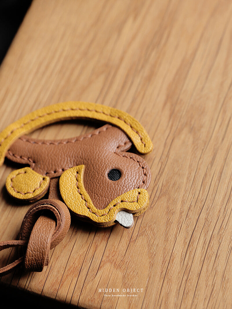 客製化15天出貨 搖搖馬 包包掛飾 鑰匙圈掛飾 法國山羊皮 純手工縫製