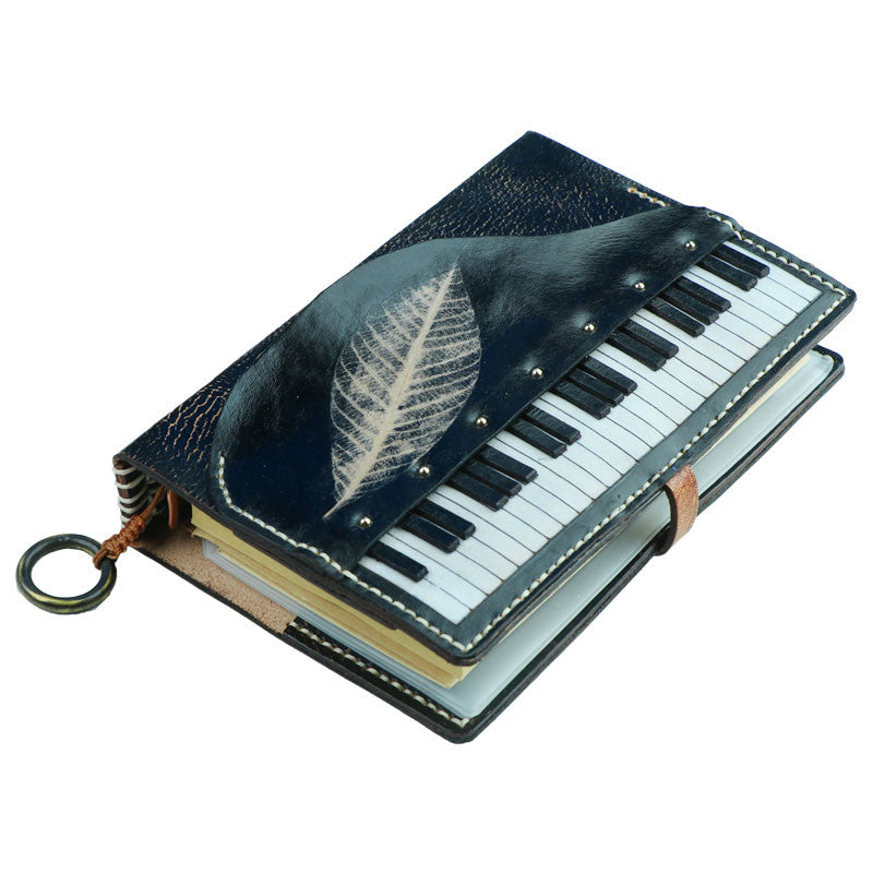 Customized delivery within 15 days Piano Class Notebook Music Art Training Teaching Notepad Leather Music Score Staff Keyboard Recorder A6 Piano Notebook
