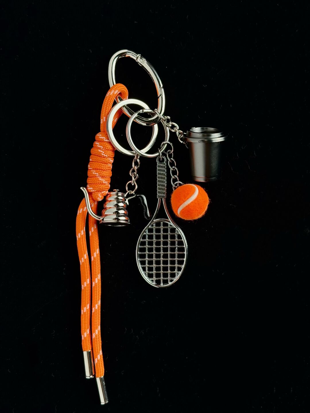 Tennis Girl’s Dream Sports Bag Charm, Enchanting Purple Tennis Sports Bag Charm