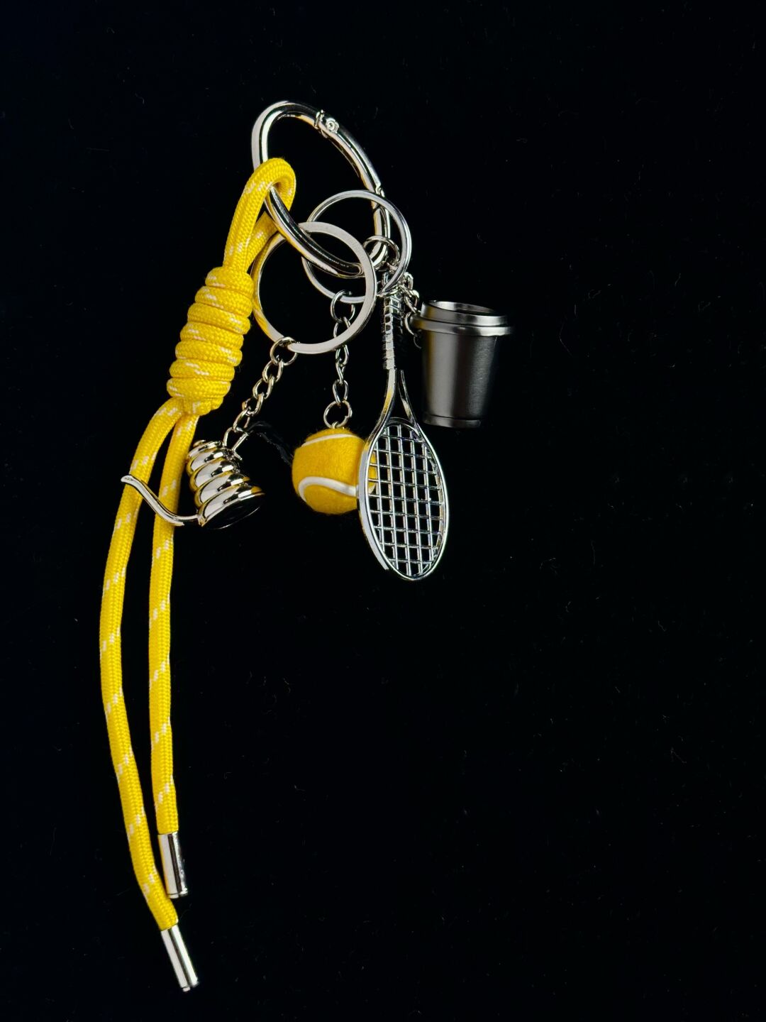 Tennis Girl’s Dream Sports Bag Charm, Enchanting Purple Tennis Sports Bag Charm
