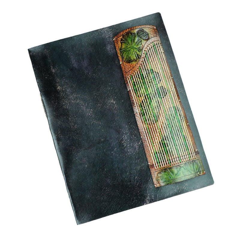 Customized 15-day shipment Guzheng cowhide music score folder a4 loose-leaf handmade leather music score book music book folder retro custom gift A4 loose-leaf guzheng music score book