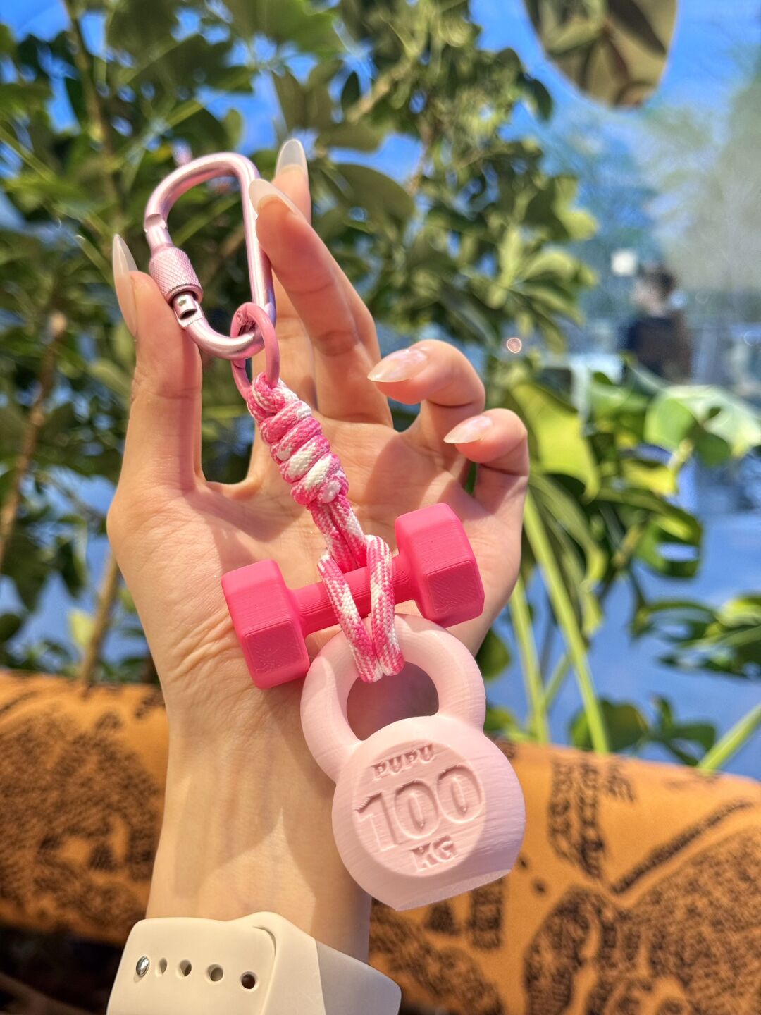 「Color Gym」超可愛3D列印迷你壺鈴啞鈴健身包包掛件